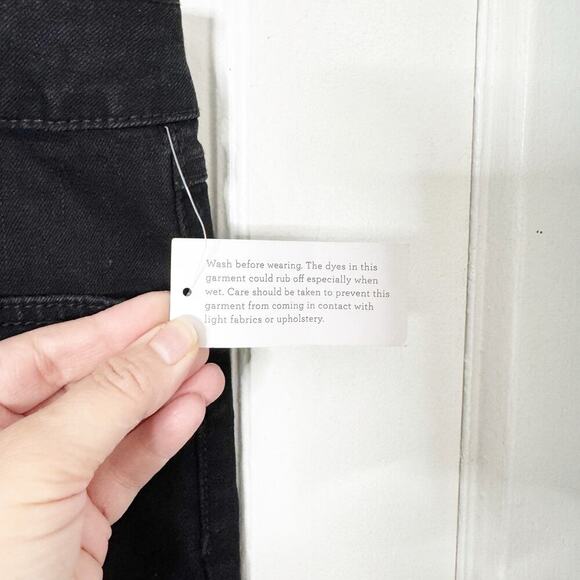 INC International Concepts Fashion Basics High Rise Crop Black Jeans Raw Hem NWT - Picture 6 of 14